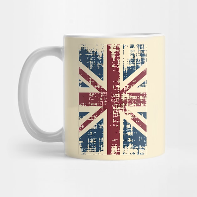 Uk Vintage Grunge Flag - Distressed Union Jack by Addicted 2 Tee